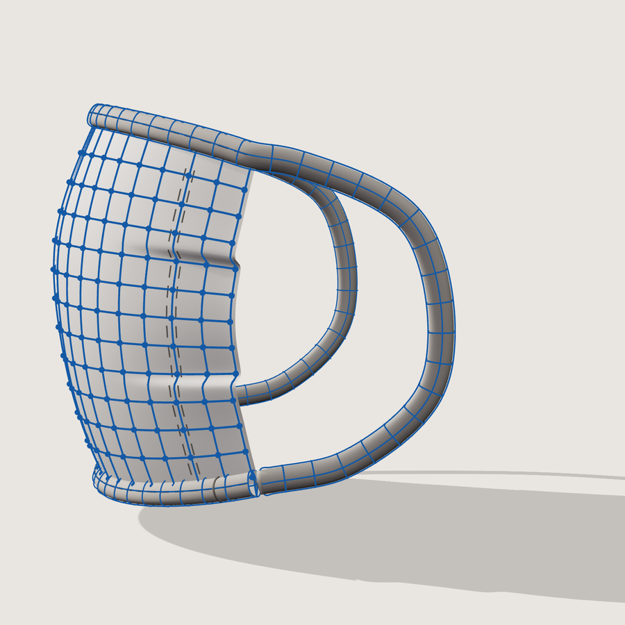 리토폴로지 측면 / Retopology side